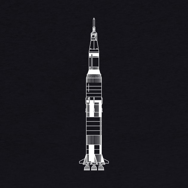 Saturn V Rocket (for dark things) by kipstewart